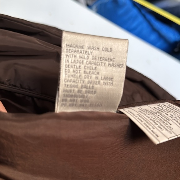 Larry Levine nylon down filled brown coat size 2X - Picture 8 of 12